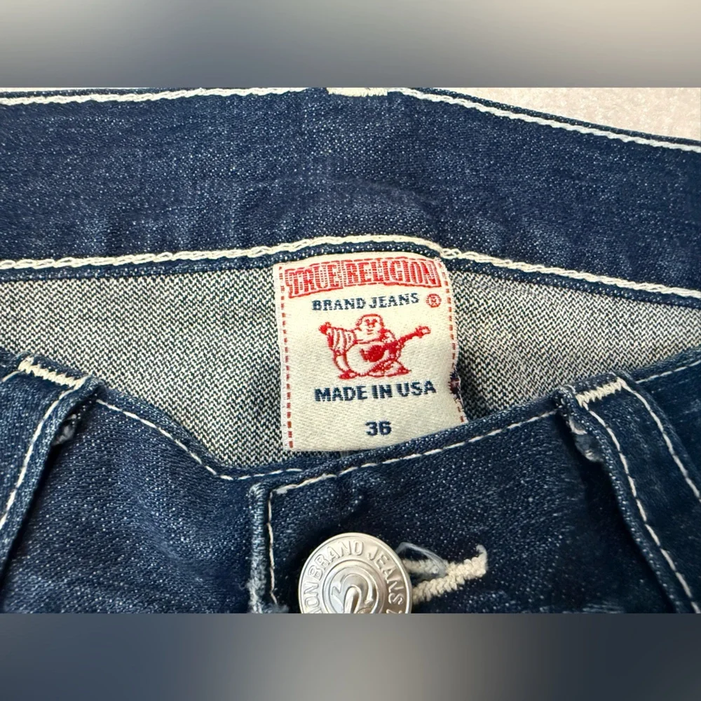 Men’s True Religion Jeans, Straight‎ Leg, Size 36 Made In USA